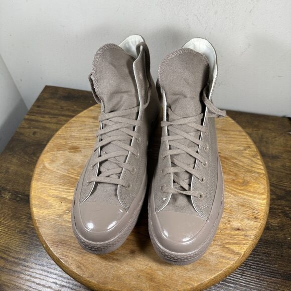 Converse Chuck Taylor All Star Shoes Mens Size 8 Taupe High Top Canvas 168507C - Picture 2 of 8